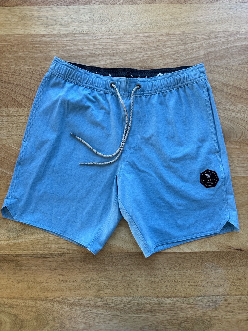 VISSLA Men's Light Blue Swim Hybrids
